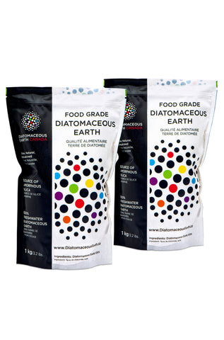 Diatomaceous Earth 2 kg / 4.4 lbs Multi Pack 2x 1 kg